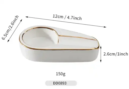 custom ceramic ashtrays size