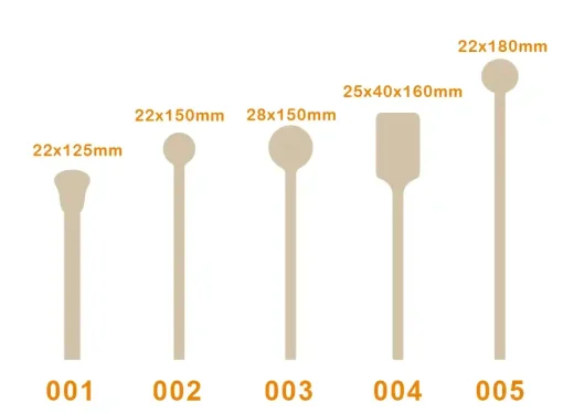 custom cocktail stirrers size